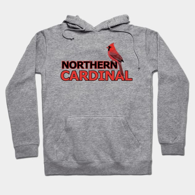 jz.birds Northern Cardinal Bird Watching Design Hoodie by jzbirds